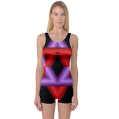 Star Of David One Piece Boyleg Swimsuit by Simbadda