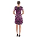 Cool Fractal Short Sleeve V-neck Flare Dress View2