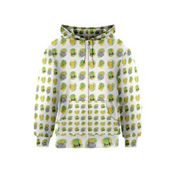 St Patrick S Day Background Symbols Kids  Zipper Hoodie by Simbadda