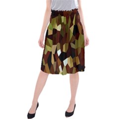 Crystallize Background Midi Beach Skirt by Simbadda