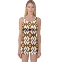 Art Abstract Background Pattern One Piece Boyleg Swimsuit View1