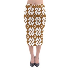 Art Abstract Background Pattern Midi Pencil Skirt by Simbadda