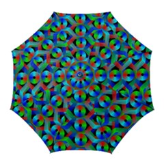 Bee Hive Color Disks Golf Umbrellas by Amaryn4rt