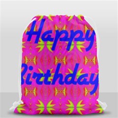 Happy Birthday! Drawstring Bag (small) by Amaryn4rt