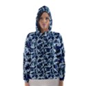 Navy Camouflage Hooded Wind Breaker (Women) View1