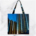 Two Abstract Architectural Patterns Zipper Grocery Tote Bag View1