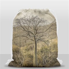 Ceiba Tree At Dry Forest Guayas District   Ecuador Drawstring Bag (small) by dflcprints
