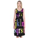 Alphabet Letters Colorful Polka Dots Letters In Lower Case Midi Sleeveless Dress View1
