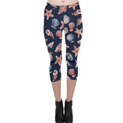 Shells Capri Leggings  by BubbSnugg