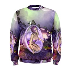 Wonderful Fairy In The Wonderland , Colorful Landscape Men s Sweatshirt by FantasyWorld7