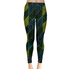 Modern Geometric Seamless Pattern Leggings  by dflcprintsclothing