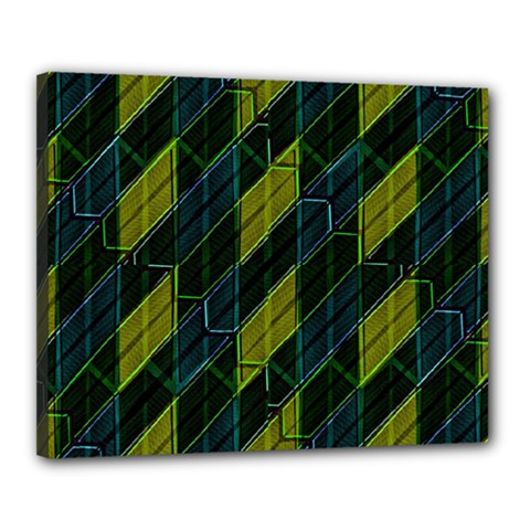Futuristic Dark Pattern Canvas 20  X 16  by dflcprints