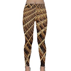 Construction Site Rusty Frames Making A Construction Site Abstract Classic Yoga Leggings by Nexatart