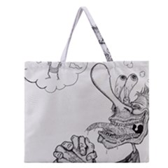 Bwemprendedor Zipper Large Tote Bag by PosterPortraitsArt