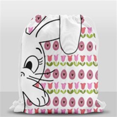 Easter Bunny  Drawstring Bag (small) by Valentinaart