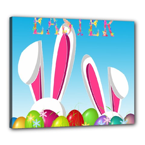 Easter Bunny  Canvas 24  X 20  by Valentinaart