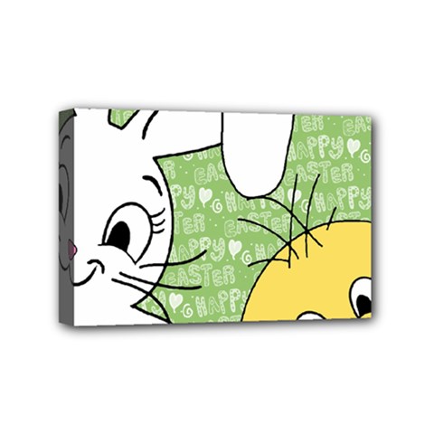 Easter Bunny And Chick  Mini Canvas 6  X 4  by Valentinaart