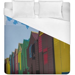 Brightly Colored Dressing Huts Duvet Cover (king Size) by Nexatart
