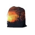 Sunset At Nature Landscape Drawstring Pouches (Large)  View2