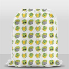 St Patrick S Day Background Symbols Drawstring Bag (small) by Nexatart