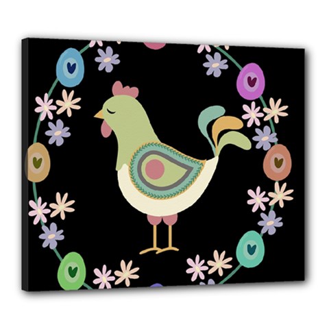 Easter Canvas 24  X 20  by Valentinaart