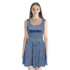 Intricate Geometric Print Split Back Mini Dress  by dflcprintsclothing