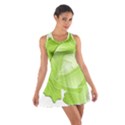 Cabbage Leaf Vegetable Green Cotton Racerback Dress View1