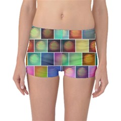 Multicolored Suns Boyleg Bikini Bottoms by linceazul