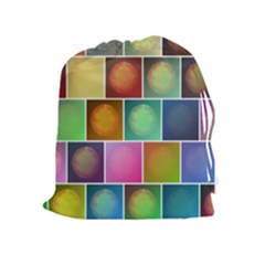 Multicolored Suns Drawstring Pouches (extra Large) by linceazul