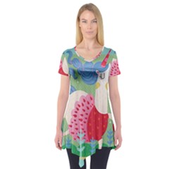 Unicorn Short Sleeve Tunic  by Mjdaluz