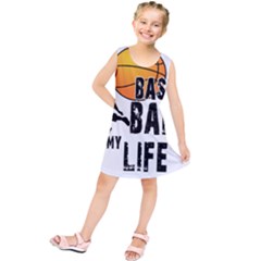 Basketball Is My Life Kids  Tunic Dress by Valentinaart
