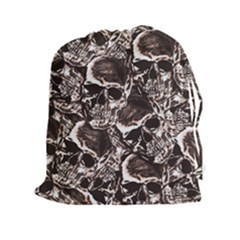 Skull Pattern Drawstring Pouches (xxl) by ValentinaDesign