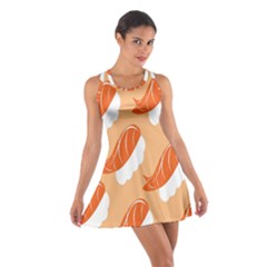 Fish Eat Japanese Sushi Cotton Racerback Dress by Mariart