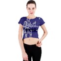 Libra Zodiac Star Crew Neck Crop Top View1