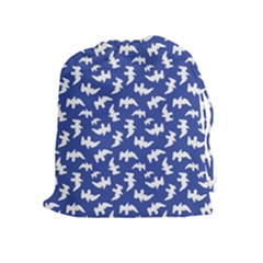 Birds Silhouette Pattern Drawstring Pouches (extra Large) by dflcprintsclothing