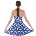 Birds Silhouette Pattern Strapless Bra Top Dress View2