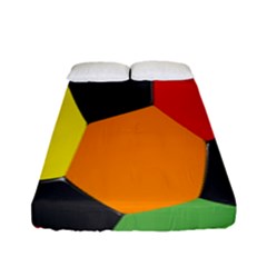 Team Soccer Coming Out Tease Ball Color Rainbow Sport Fitted Sheet (full/ Double Size) by Mariart