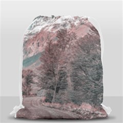 Gravel Empty Road Parque Nacional Los Glaciares Patagonia Argentina Drawstring Bag (small) by dflcprints