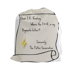 Dear J K  Rowling    Drawstring Pouches (xxl) by badwolf1988store