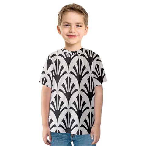 Parade Art Deco Style Neutral Vinyl Kids  Sport Mesh Tee by Mariart