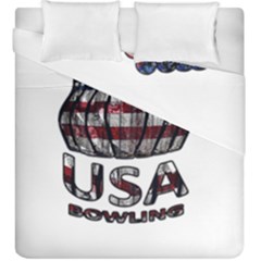 Usa Bowling  Duvet Cover Double Side (king Size) by Valentinaart