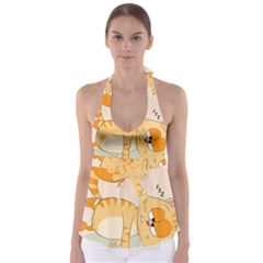Even Cat Hates Monday Babydoll Tankini Top by Catifornia