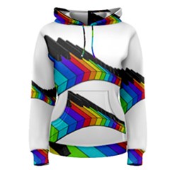 Rainbow Piano  Women s Pullover Hoodie by Valentinaart
