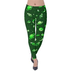 Space Pattern Velvet Leggings by ValentinaDesign