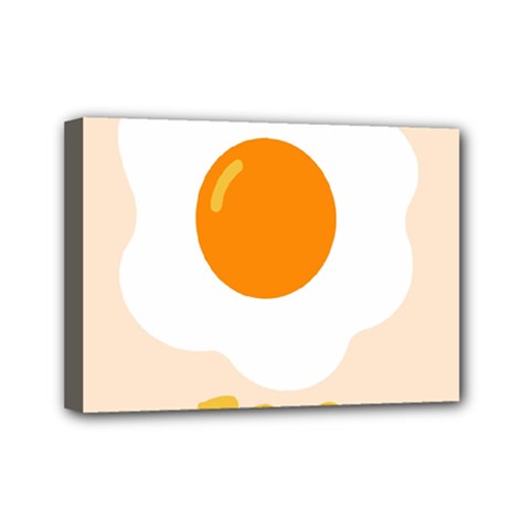 Egg Eating Chicken Omelette Food Mini Canvas 7  X 5  by Nexatart