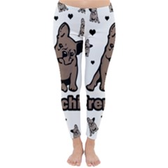 French Bulldog Classic Winter Leggings by Valentinaart