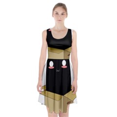 Black Cat In A Box Racerback Midi Dress by Catifornia