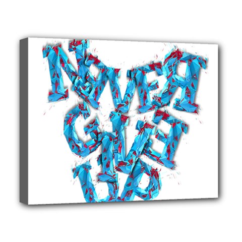 Sport Crossfit Fitness Gym Never Give Up Deluxe Canvas 20  X 16   by Nexatart