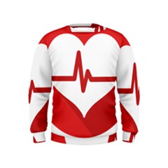 Cardiologist Hypertension Rheumatology Specialists Heart Rate Red Love Kids  Sweatshirt by Mariart