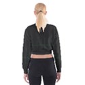Heart Rate Line Green Black Wave Chevron Waves Cropped Sweatshirt View2